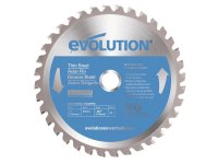 Evolution Thin Steel Cutting Circular Saw Blade 180 x 20mm x 36T