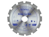 Faithfull TCT Circular Saw Blade Nail Cutting 184 x 30mm x 14T NEG