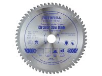 Faithfull TCT Circular Saw Blade Triple Chip Ground 250 x 30mm x 60T NEG