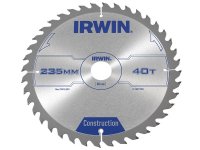Irwin Construction Circular Saw Blade 235 x 30mm x 40T ATB