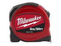 Milwaukee Slimline Tape Measure 8m/26ft (Width 25mm)