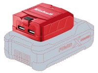 Einhell TE-CP 18 Li USB-Solo Power X-Change Battery Adaptor 18V Li-ion