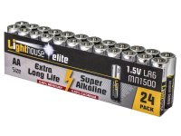 Lighthouse AA LR6 Alkaline Batteries 2400 mAh (Pack 24)