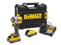 DeWalt XR BL 1/2in Impact Wrench 18V 2 x 5.0Ah POWERSTACK? Li-ion