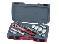 Teng T1221 Socket Set of 21 Metric 1/2in Drive