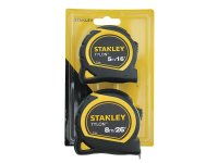 Stanley Tools Tylon? Pocket Tapes 5m/16ft + 8m/26ft (Twin Pack)