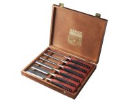 Bahco 424P-S6 Bevel Edge Chisel Set in Wooden Box 6 Piece