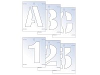 Scan Letter & Number Stencil Kit 25mm