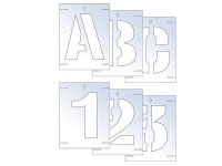 Scan Letter & Number Stencil Kit 100mm