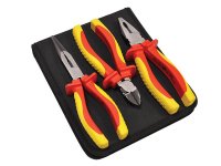 Faithfull VDE Pliers Set with Pouch 3 Piece