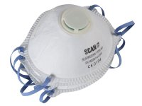 Scan Moulded Disposable Mask Valved FFP2 Protection (Pack 3)