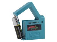 Faithfull Battery Tester for AA AAA C D & 9V