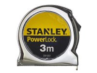 Stanley Tools PowerLock Classic Pocket Tape 3m (Width 19mm) (Metric only)