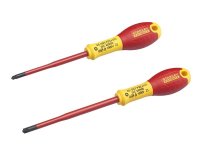 Stanley Tools FatMax VDE Insulated Borneo PZ Scewdriver Set, 2 Piece