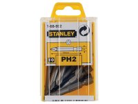 Stanley Tools Phillips Power Bits PH2 x 50mm (Box 10)