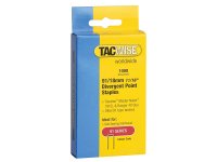 Tacwise 91 Narrow Crown Divergent Point Staples 18mm - Electric Tackers (Pack of 1000)