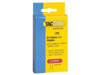 Tacwise 91 Narrow Crown Staples 20mm - Electric Tackers (Pack of 1000)