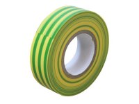 Faithfull PVC Electrical Tape Green / Yellow 19mm x 20m