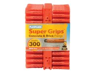 Plasplugs RP 187 Solid Wall Super Grips? Fixings Red (Pack of 300)