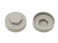 ForgeFix TechFast Cover Cap Goosewing Grey 16mm (Pack of 100)