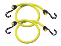 Master Lock Twin Wire Bungee Cord 100cm Yellow 2 Piece