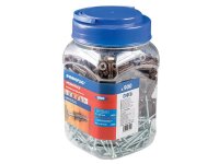 Rawlplug Brown UNO® Plugs & Screws in Jar (450 Plugs + 450 Screws)