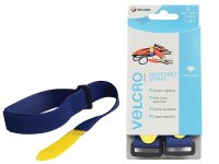 Velcro® Brand Adjustable Straps (Pack of 2) 25mm x 46cm Blue