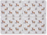 Cooksmart Christmas Stag Placemats (Set of 4)