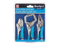 BlueSpot Tools Mini Locking Pliers Set 3 Piece