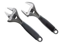 Bahco ERGO? Extra Wide Jaw Adjustable Wrench Twin Pack