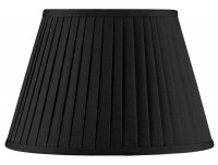 pacific lifestyle 35cm black poly cotton knife pleat shade