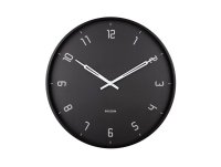 Present Time Wall Clock Stark Iron - Matt Black