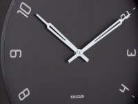 Present Time Wall Clock Stark Iron - Matt Black