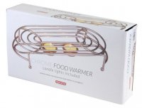 Apollo Housewares Chrome Food Warmer Double Oval