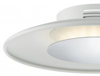 Dar Worcester LED Small Ceiling Flush White & Polished Chrome