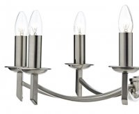 Dar Ambassador 8 Light Dual Mount Pendant Satin Chrome