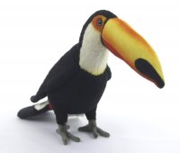 Soft Toy Bird, Toucan by Hansa (22cm) 7998