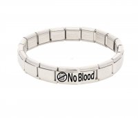 Jehovah's Witness NO BLOOD Medical Alert Stainless Steel Bracelet