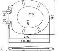 Euroshowers Simple Soft Close Toilet Seat