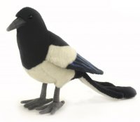 Soft Toy Magpie Bird Blue by Hansa (33cm) 5033