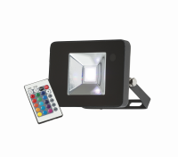 Knightsbridge 230V IP65 10W RGB LED Black Die-Cast Aluminium Floodlight (FLF10RGB)