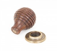 Rosewood and AB Beehive Cabinet Knob 35mm