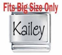 Kailey Etched Name Charm - Fits BIG size 13mm