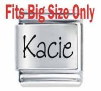 Kacie Etched Name Charm - Fits BIG size 13mm