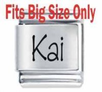 Kai Etched Name Charm - Fits BIG size 13mm