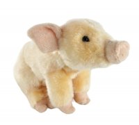 Soft Toy Pink Pig by Living Nature (15cm) AN335p