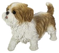 Vivid Arts Brown Shih Tzu Dog Active Pups - Ornament Indoor or Outdoor