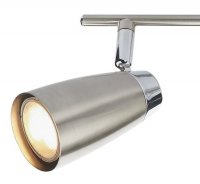 Dar Loft 4 Light Low Energy Bar Satin Chrome / Polished Chrome