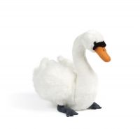 White Swan Plush Soft Toy - 27cm - Living Nature