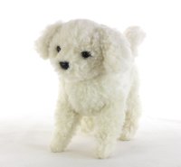 Soft Toy Bichon Freise Dog by Hansa (21cm.L) 7593